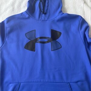 Under Armour Blue Hoodie with Black Logo